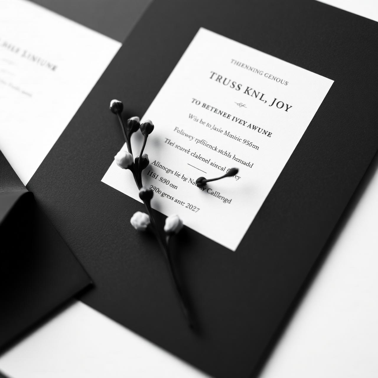 Invitație de nuntă elegantă